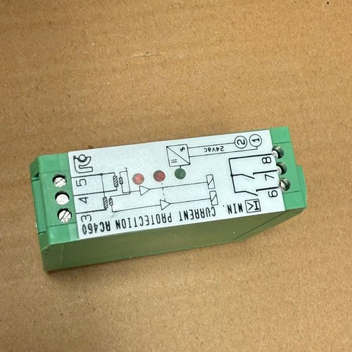 RC Group – RC460 – Minimum Current Protection Relay (24 VAC, Max 1.5A, DIN Rail)