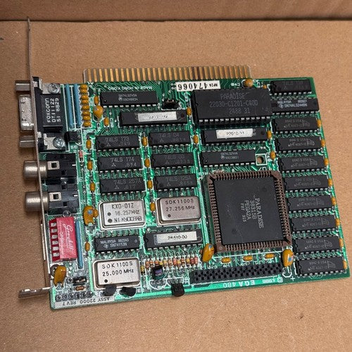 Paradise – AutoSwitch EGA 480 – ISA 8-Bit Graphics Card