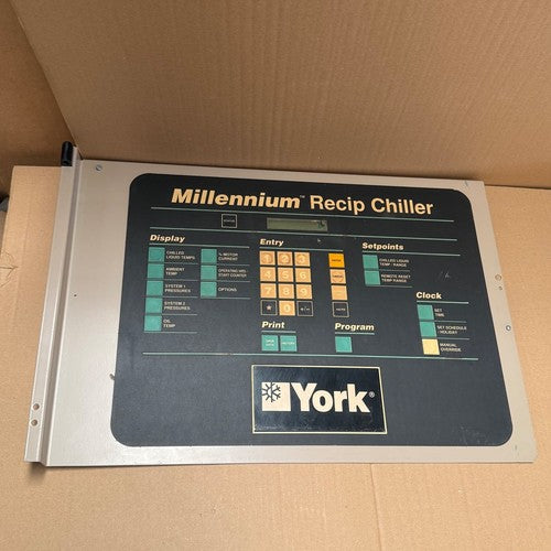 York – Millennium Recip Chiller Keypad & Display Front Panel Assembly