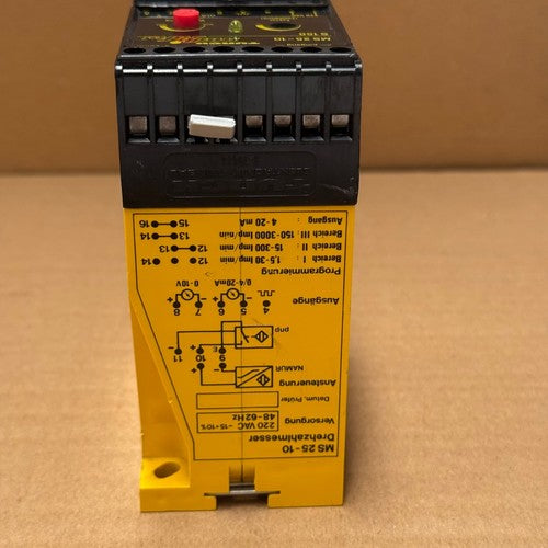 Turck – MS25-10/S158 – Motor Protection Circuit Breaker / Speed Monitor Module