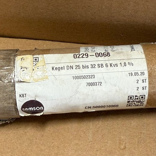 Samson – 0229-0068 – Replacement Valve Plug Assembly / Kegel