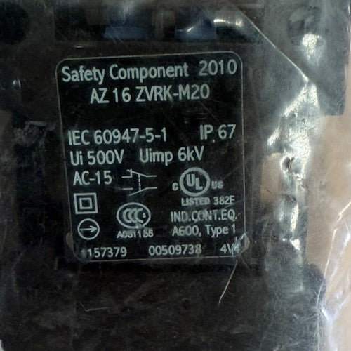 Schmersal – AZ 16 ZVRK-M20 – Safety Switch with Separate Actuator