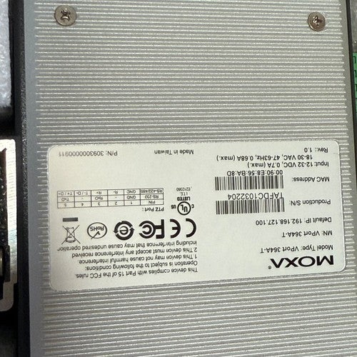 Moxa – VPORT 364A-T / 3093000000911 – 4-Channel H.264/MJPEG Video Encoder