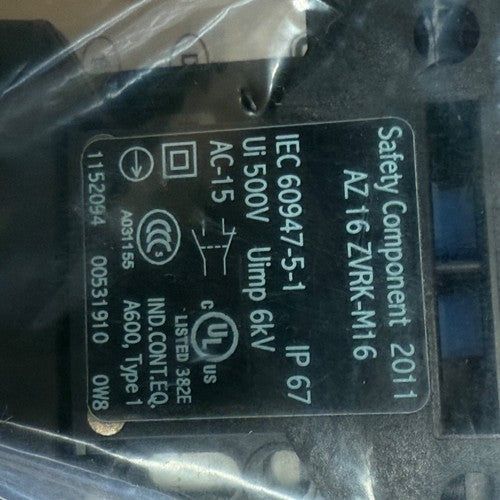Schmersal – AZ 16 ZVRK-M16 – Safety Switch with Separate Actuator