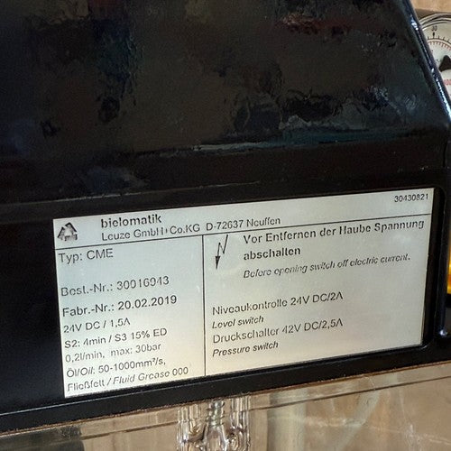 bielomatik (Leuze) – CME (30016943) – Centralized Lubrication Motor Pump Unit