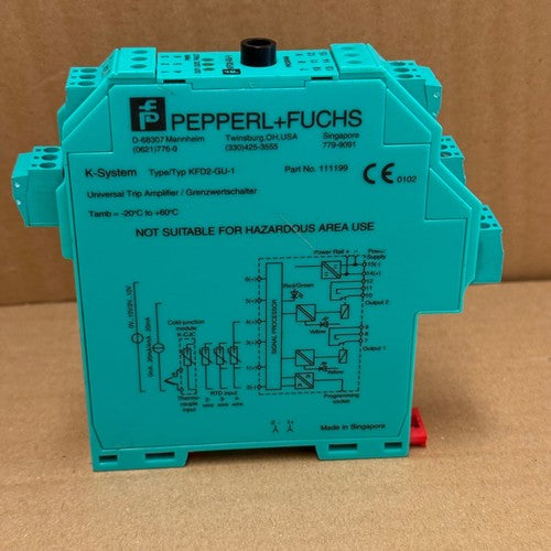 Pepperl+Fuchs – KFD2-GU-1 (111199) – Temperature Trip Amplifier