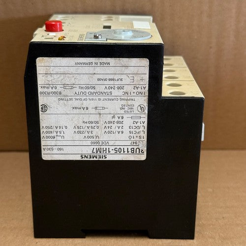 Siemens – 3UB1105-1HM7 – Solid-State Overload Relay / Electronic Tripping Unit