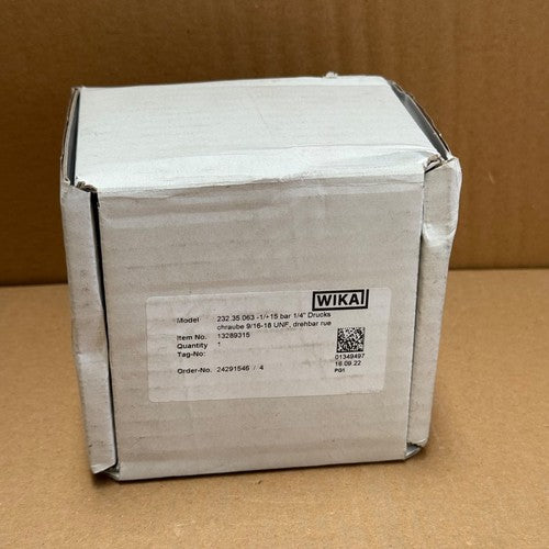 WIKA – 232.35.063 – Stainless Steel Safety Pressure Gauge (NS 63)