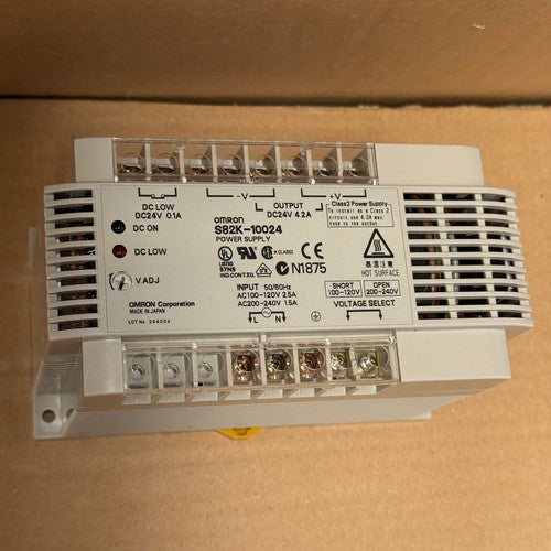 Omron – S82K-10024 – Switch Mode Power Supply 24 VDC, 4.2A / 4.5A, 100W