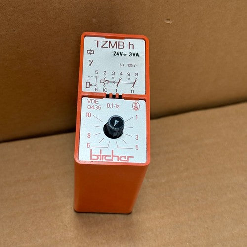 Bircher – TZMB h – Time Delay Relay (24V AC/DC, 3VA, 0.1–1s / 11-Pin)