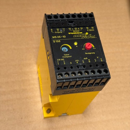 Turck – MS25-10/S158 – Motor Protection Circuit Breaker / Speed Monitor Module