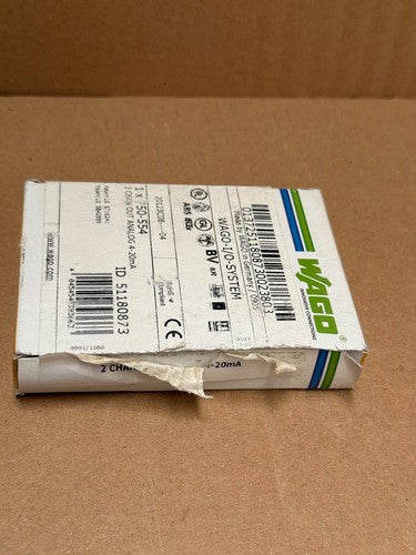 WAGO – 750-554 – 2-Channel Analog Output Module (4–20 mA, 12-Bit)