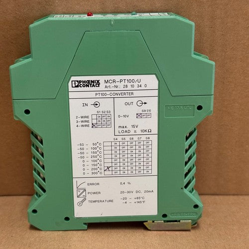 Phoenix Contact – 2810340 (MCR-PT100/U) – Isolation Amplifier