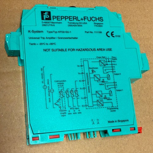 Pepperl+Fuchs – KFD2-GU-1 (111199) – Temperature Trip Amplifier
