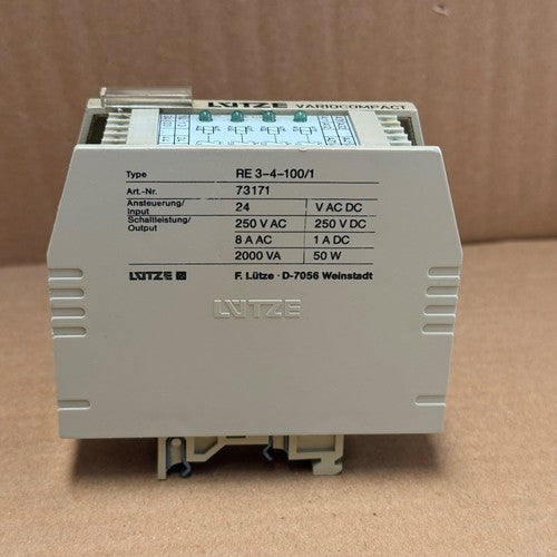 Lütze – RE3-4-100/1 (Variocompact Series) – Relay Module / Switching Interface