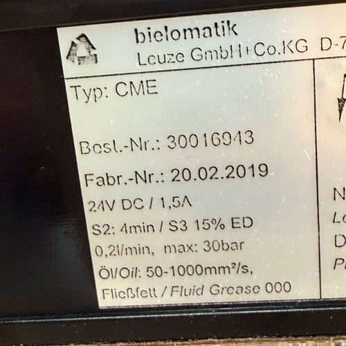 bielomatik (Leuze) – CME (30016943) – Centralized Lubrication Motor Pump Unit