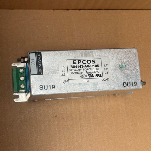 EPCOS – B84143-A8-R105 – 3-Phase Power Line EMC Filter (8A)