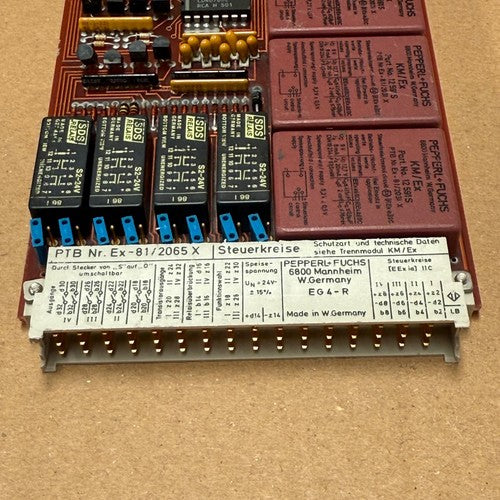 Pepperl+Fuchs – EG4-R (Ex-81/2065X) – 4Channel Isolated Switch Amplifier Barrier