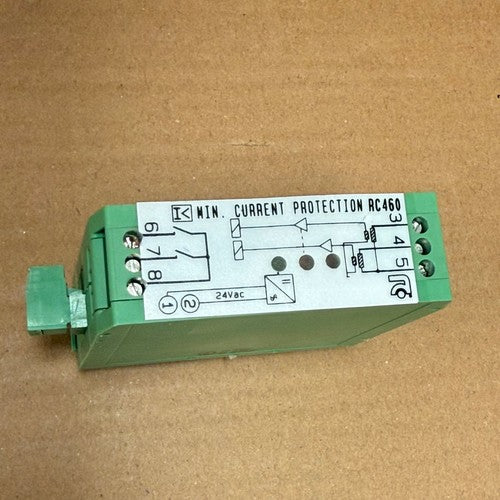 RC Group – RC460 – Minimum Current Protection Relay (24 VAC, Max 1.5A, DIN Rail)