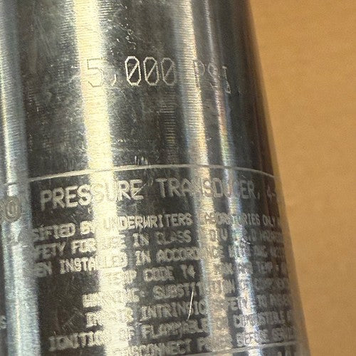 MD Totco / NOV – 5,000 PSI 4-20mA Intrinsically Safe Pressure Transducer