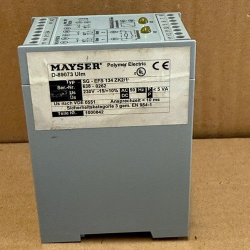 Mayser – SG-EFS 134 ZK2/1 – Safety Control Unit / Relay (230V AC)