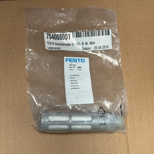 Festo – 6844 – U-1/2-B Pneumatic Silencer / Muffler