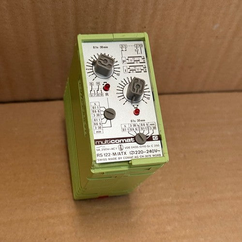 Comat – RS122-M/ATX – Plug-in Multifunction Time Delay Relay 220-240VAC