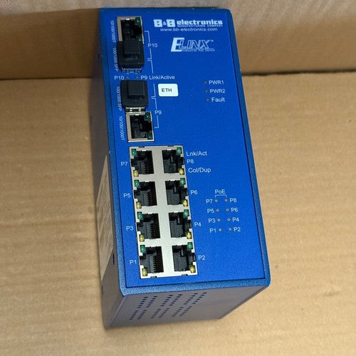 B+B – EIRP410-2SFP-T – Elinx Series Unmanaged Industrial Gigabit Switch
