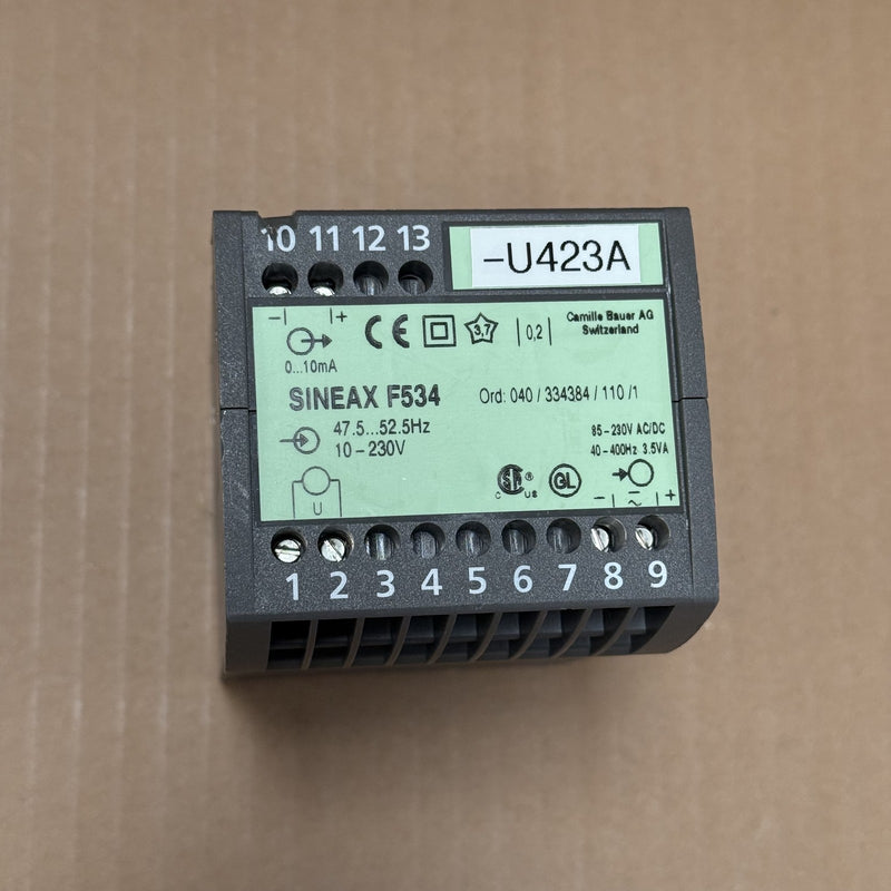CAMILLE BAUER AG – SINEAX F534 – CONTROLLER
