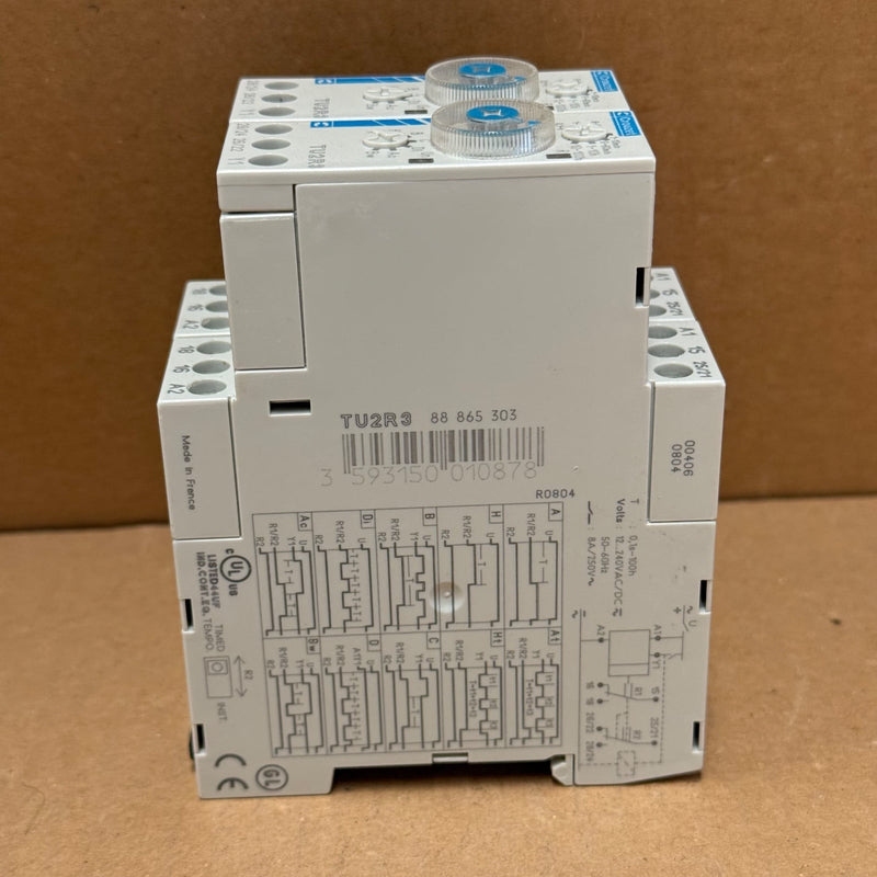 Crouzet – TU2R3 / 88865303 – Multi-Function / Multi-Range DIN-Rail Timer Relay
