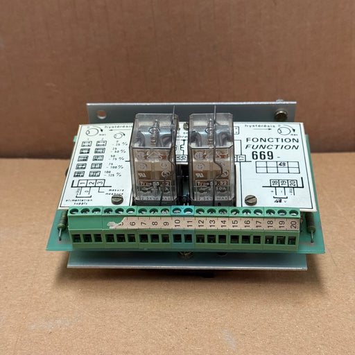 AEES – 669 – Dual Channel Timing Threshold Control Relay Module