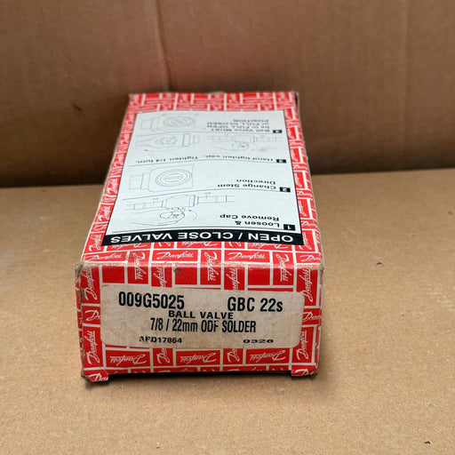 Danfoss – 009G5025 (Type GBC 22s) – Refrigeration Shut-Off Ball Valve