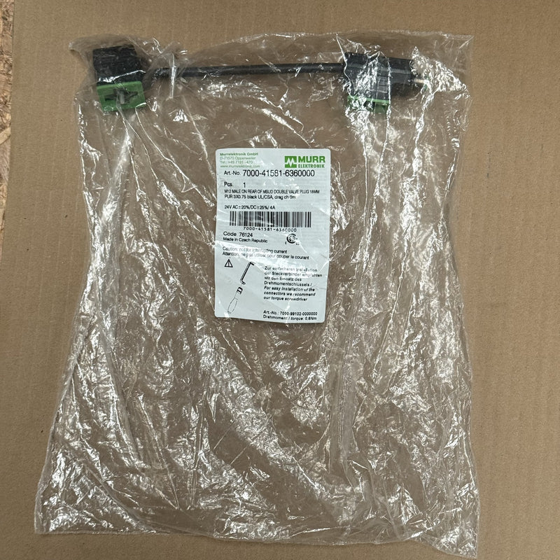 Murr Elektronik – 7000-41581-6360000 – M12 male on back A-cod PLUG CONNECTOR
