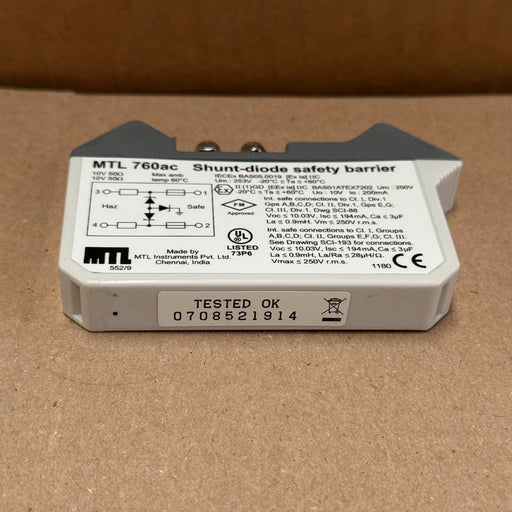 MTL – MTL 760AC – Shunt-Diode Safety Barrier (AC Sensors)