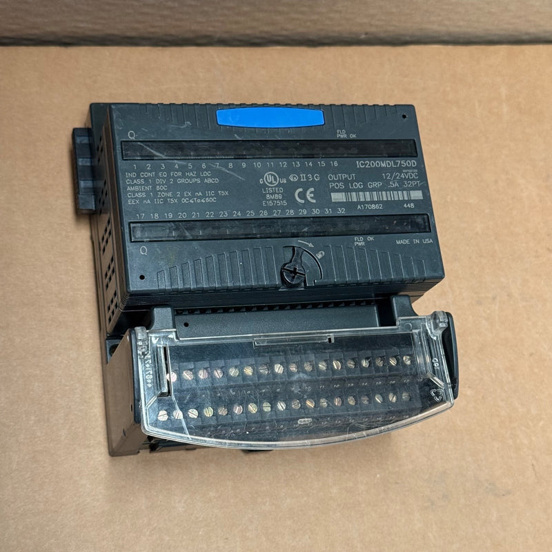 GE Fanuc – IC200MDL750D – 32-Point Discrete Output Module Kit with IC200CHS002D