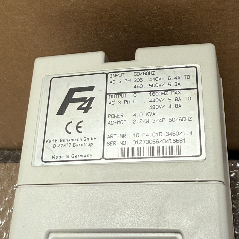 KEB – 10.F4.C1D-3460/1.4 – Combivert F4 Frequency Inverter