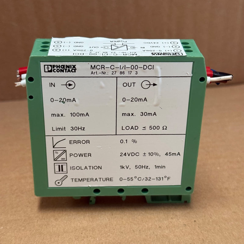 2PCs Phoenix Contact – 2786173 (MCR-C-I/I-00-DCI) – 3-Way Signal Isolator