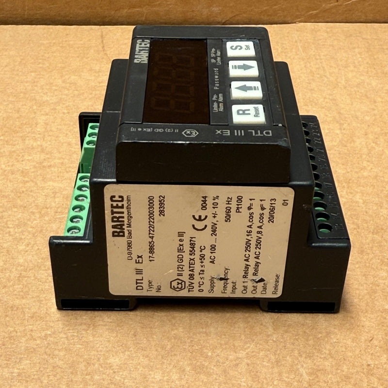 BARTEC – 17-8865-4722/22003000 – DTL III Ex Temperature Limiter