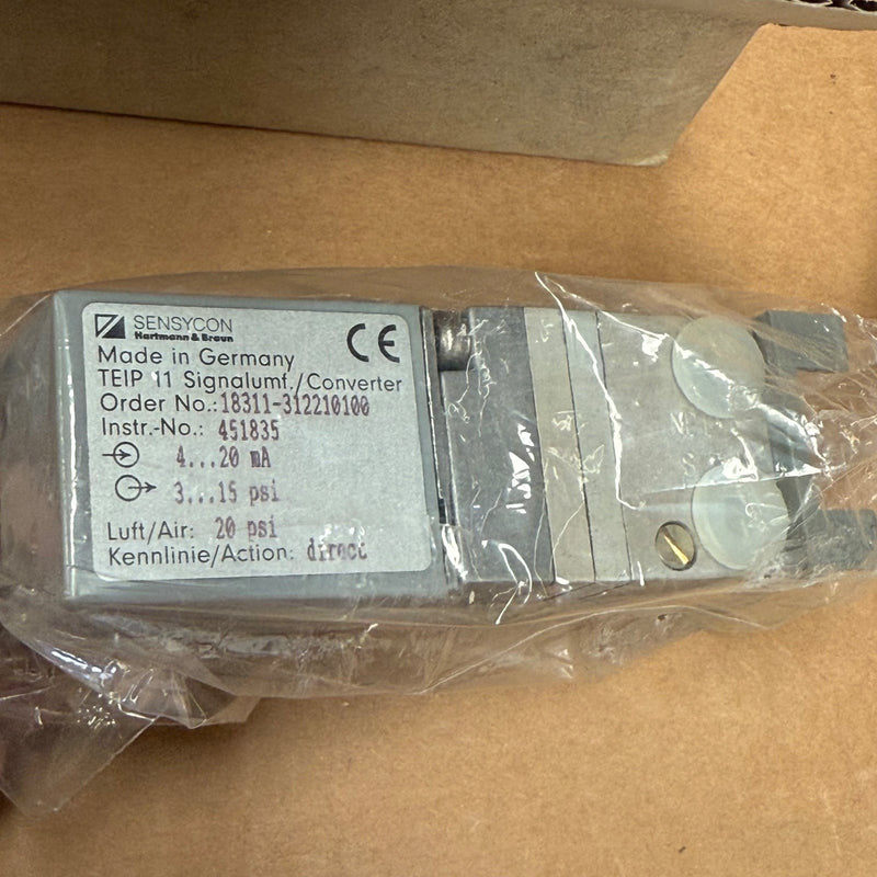 Sensycon – TEIP11 – I/P Signal Converter (4–20 mA to 0.2–1 bar / 3–15 psi)