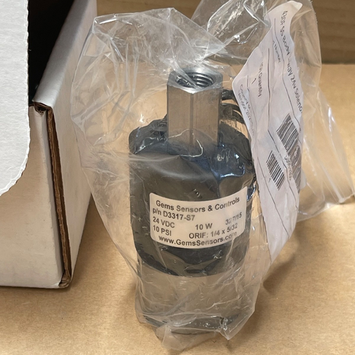 Gems Sensors & Controls – D3317‑S7 – 3‑Way Solenoid Valve / Pneumatic Control