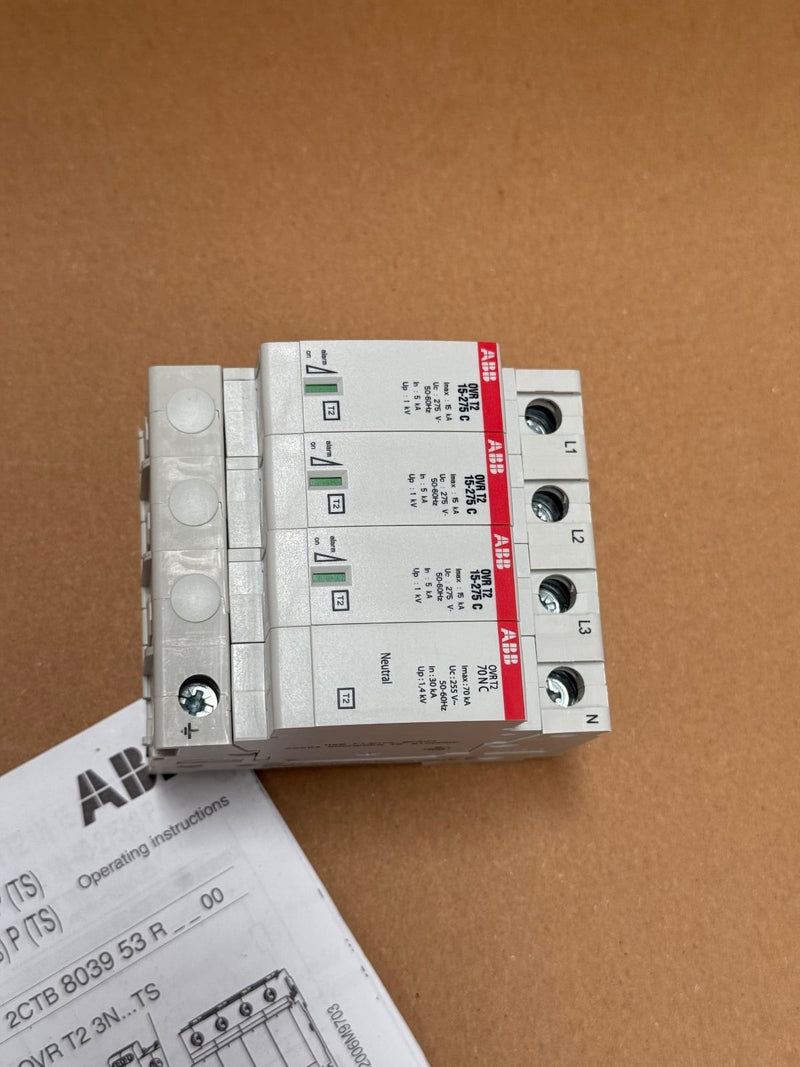ABB – 2CTB803953R1200 – OVR T2 3N 15 275 P Surge Protective Device