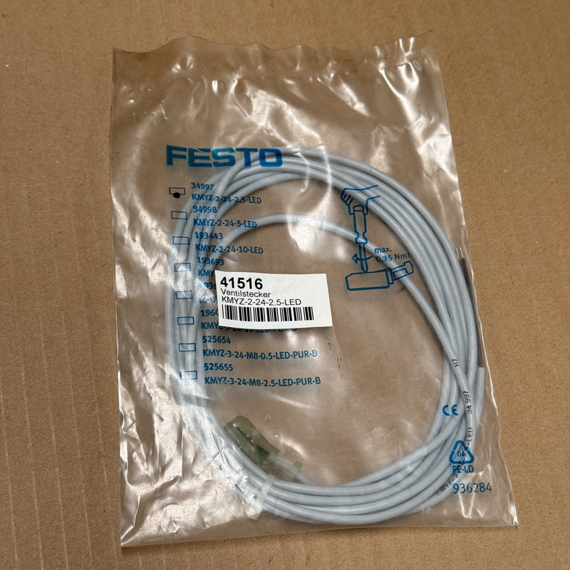 Festo – KMYZ-2-24-2,5-LED – 34997 Socket Connector