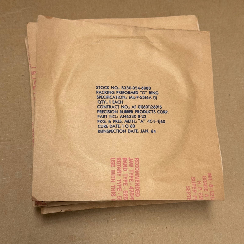14PCs Precision Rubber Products – AN6230 B-22 – Preformed O-Ring Seal