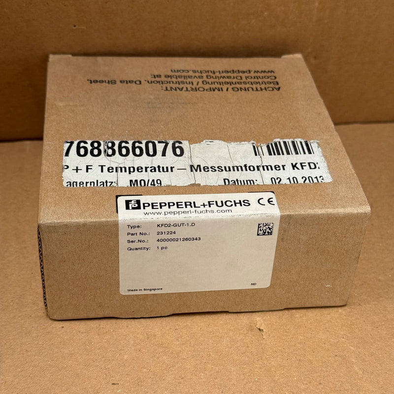 Pepperl+Fuchs – 231224 / KFD2-GUT-1.D – Converter / Signal Conditioner