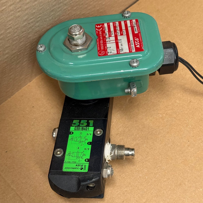 ASCO – EMG551B301SL – 3/2-5/2 Pilot-Operated ATEX Solenoid Valve
