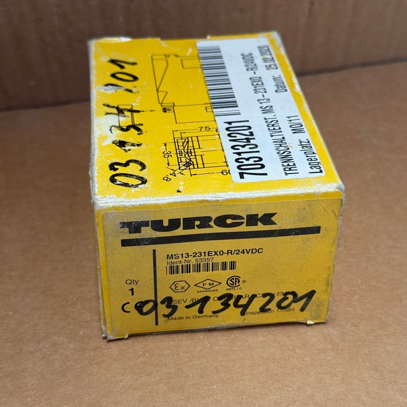 Turck – MS13-231EX0-R/24VDC (53357) – 2CH Isolating Switching Amplifier