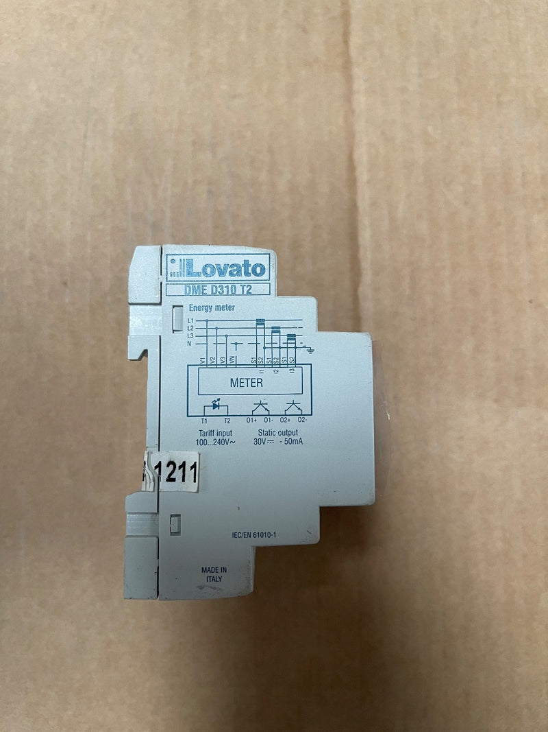 Lovato Electric – DME D310 T2 – 3-Phase DIN-Rail Energy Meter