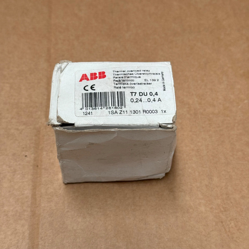 ABB – 1SAZ111301R0003 – T7DU‑0.4 Thermal Overload Relay (0.24–0.4A)