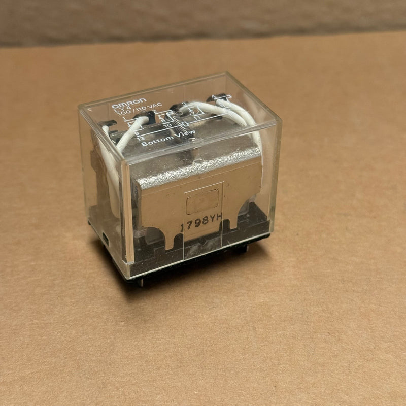 5PCs Omron – LY4 100/110 VAC – 14-Pin 4PDT 10A General Purpose Power Relay