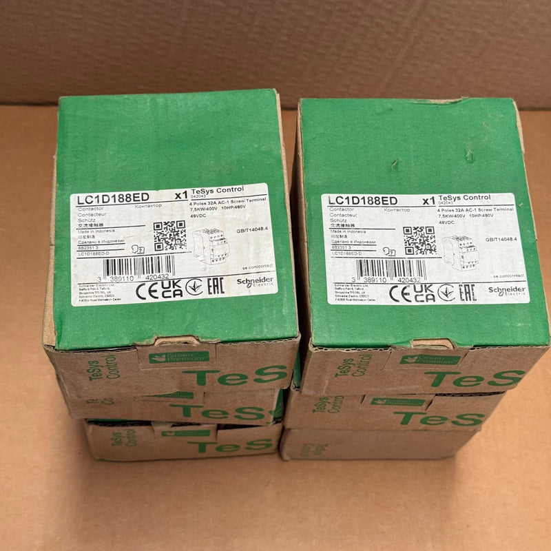 Schneider Electric – LC1D188ED – TeSys D / Deca Contactor, 4-Pole (2 NO + 2 NC)